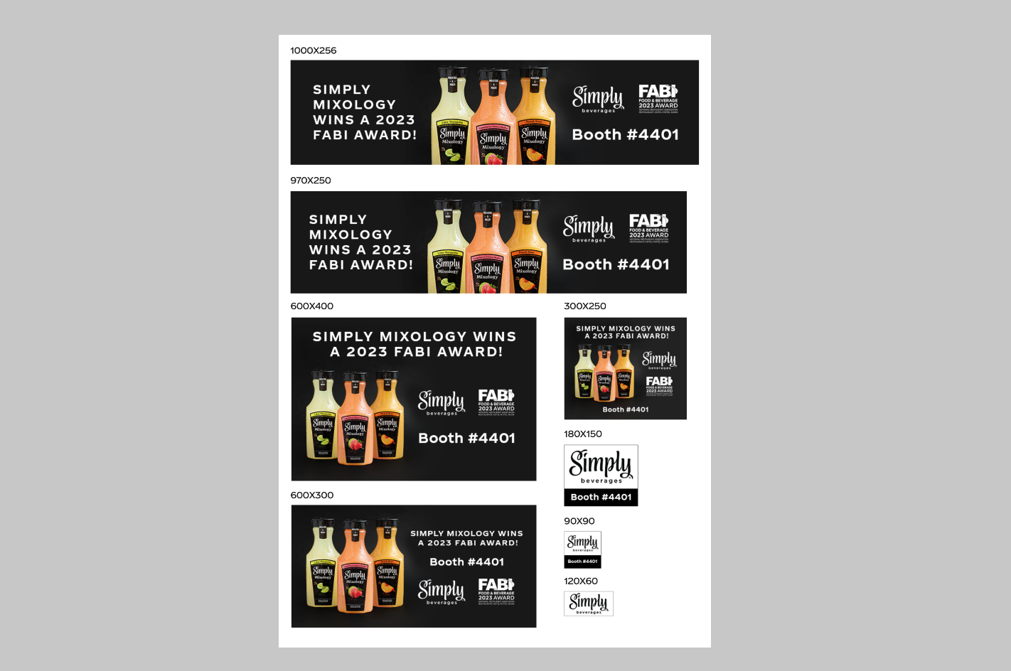 Trade Ad - Simply Mixology Web Banners