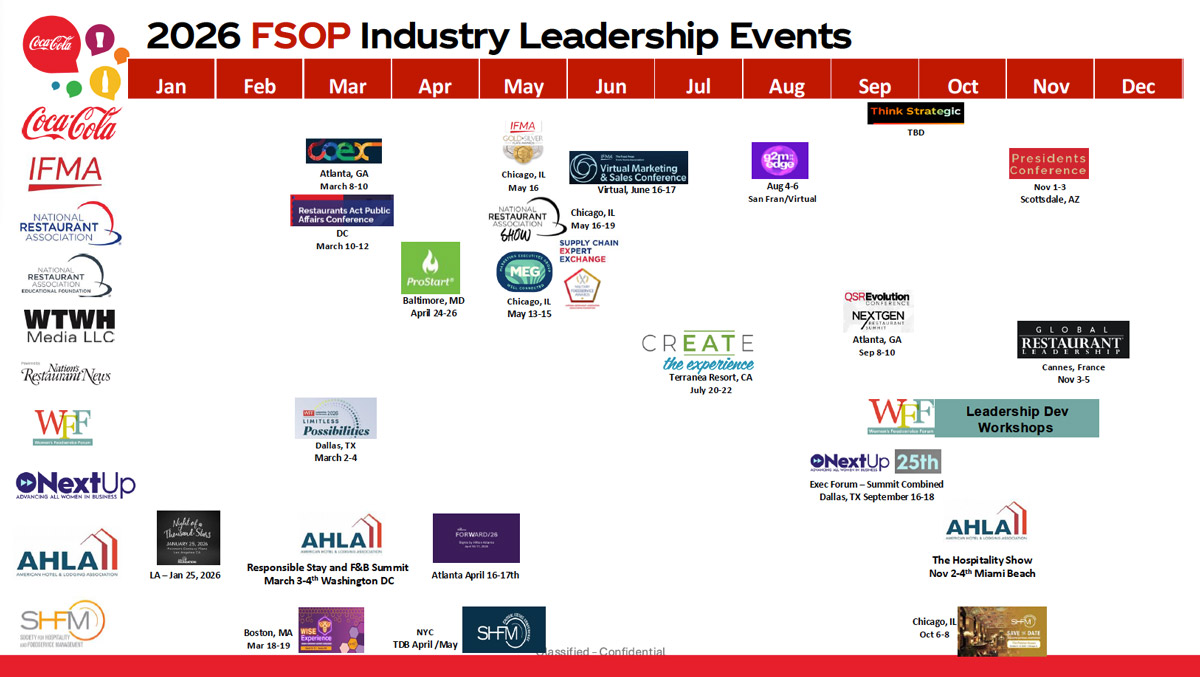 2025 FSOP Industry Events Calendar